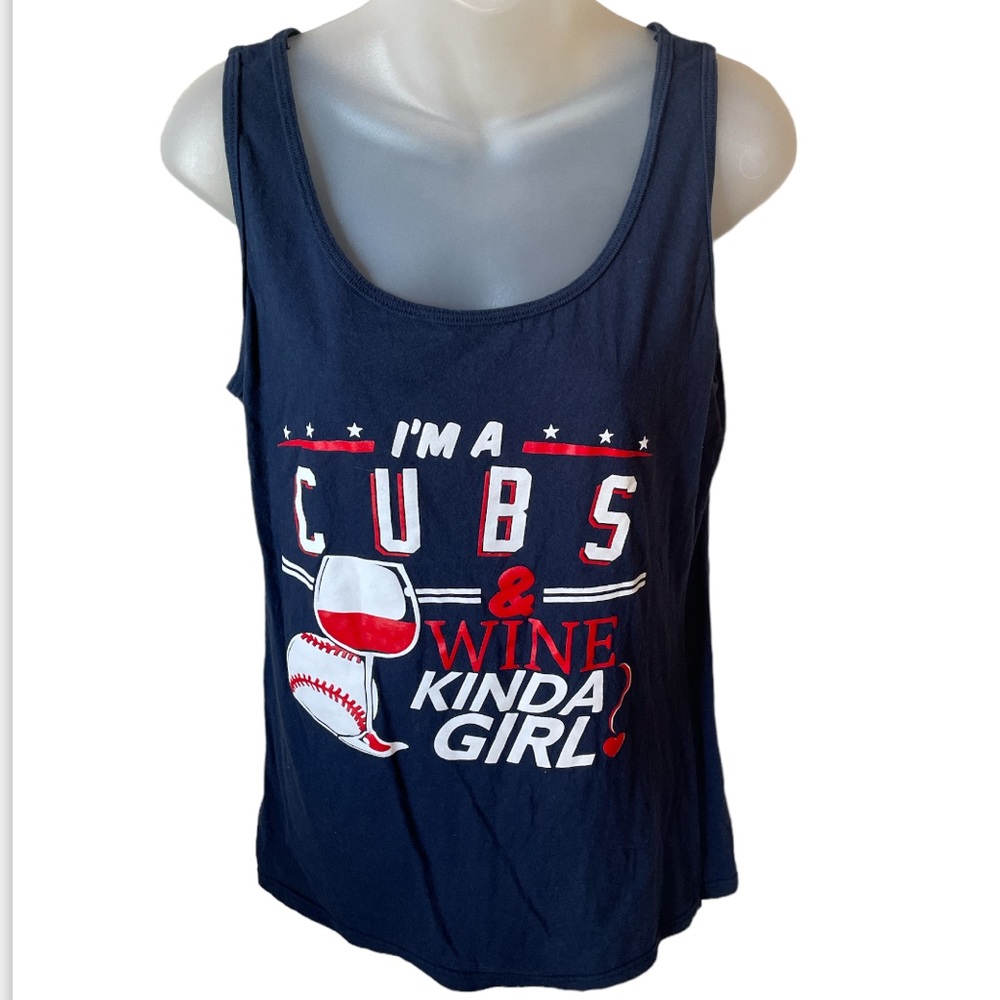 Chicago Cubs women’s tank top small wine and baseball shirt